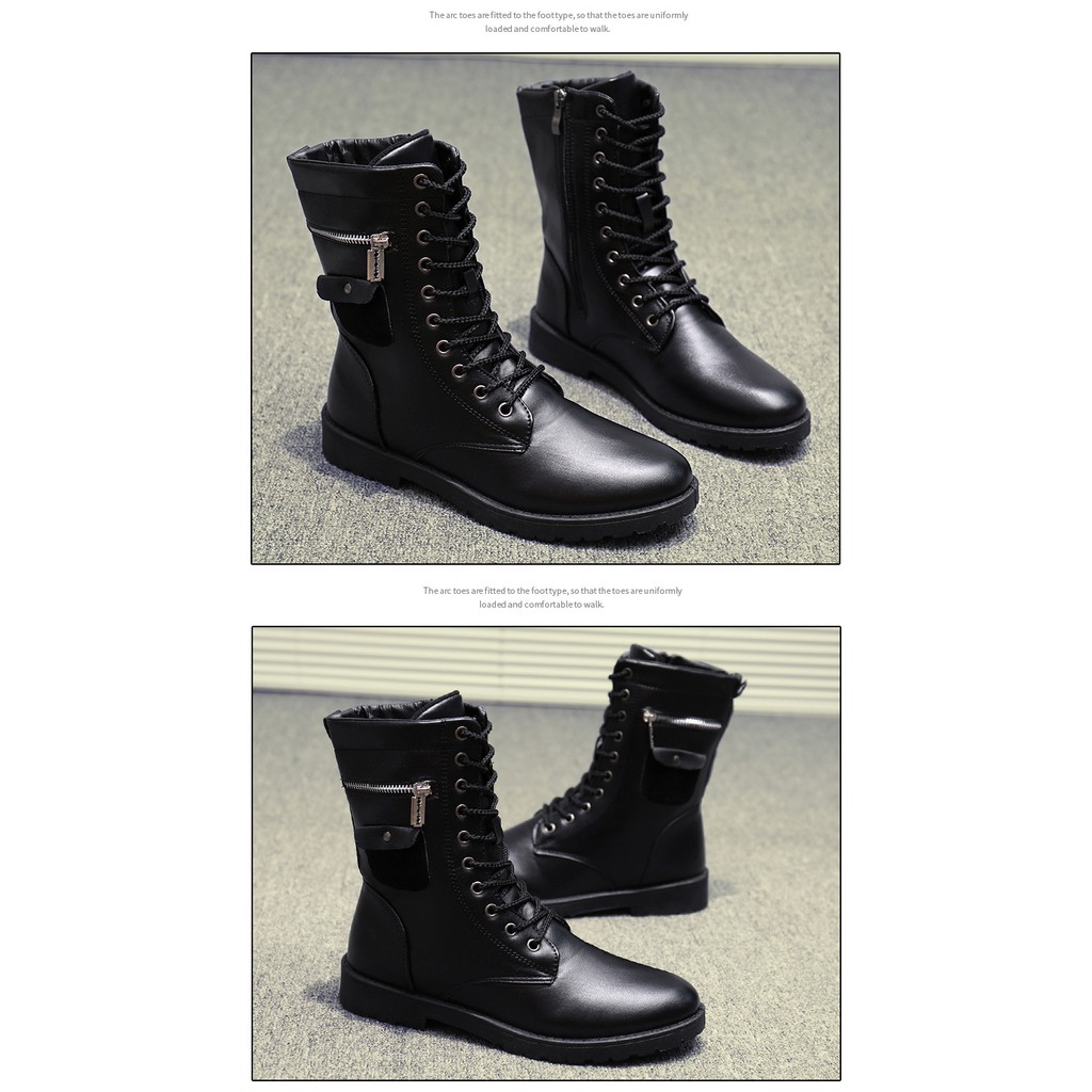 giày bốt cổ cao phong cách hàn quốc | BigBuy360 - bigbuy360.vn