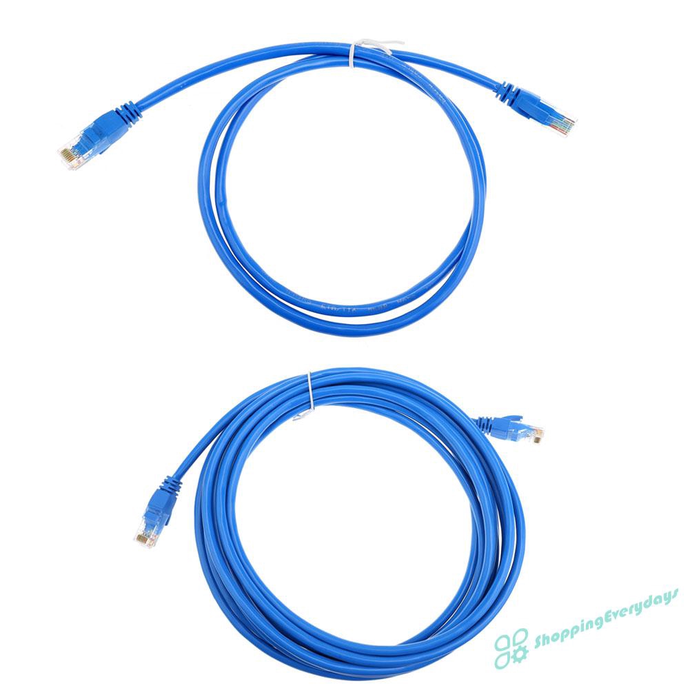 SV  1Pc Round UTP Ethernet Network Cat.06 1m/5m Cable RJ45 Patch LAN Cord Wire ❤❤