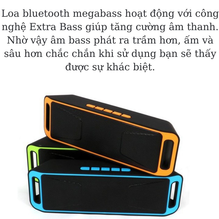 Loa bluetooth S208 loại xịn , loa siêu bass , âm thanh 3D , hỗ trợ bluetooth 4.0 , bảo hành chính hãng