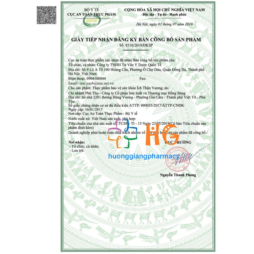 Ích Thận Vương - Hỗ trợ kiểm soát các triệu chứng và biến chứng của suy thận và bảo vệ thận (Hộp 30 viên)
