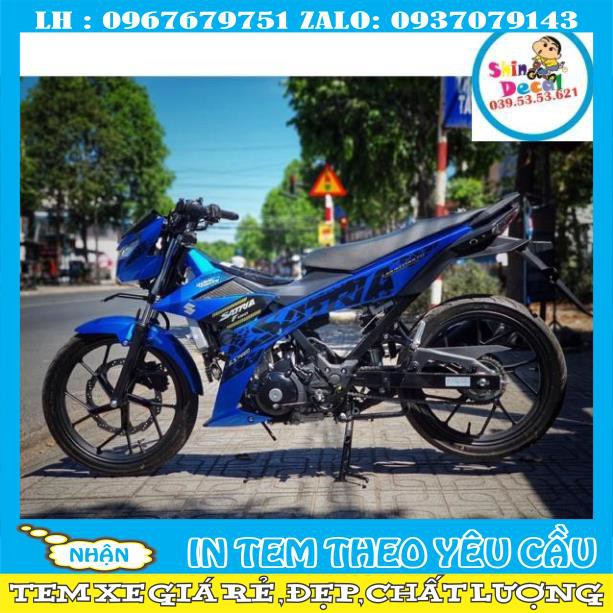 Tem Satria Rời Xanh đen
