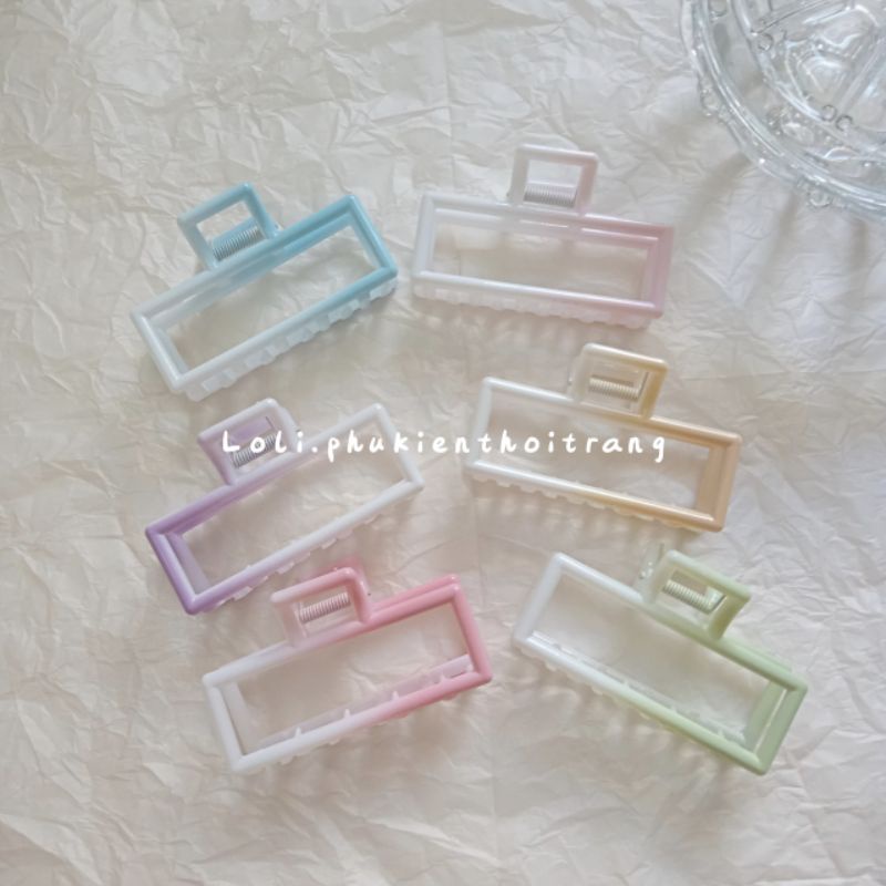 Kẹp tóc càng cua Hàn Quốc, màu Gradient thời trang mẫu mới