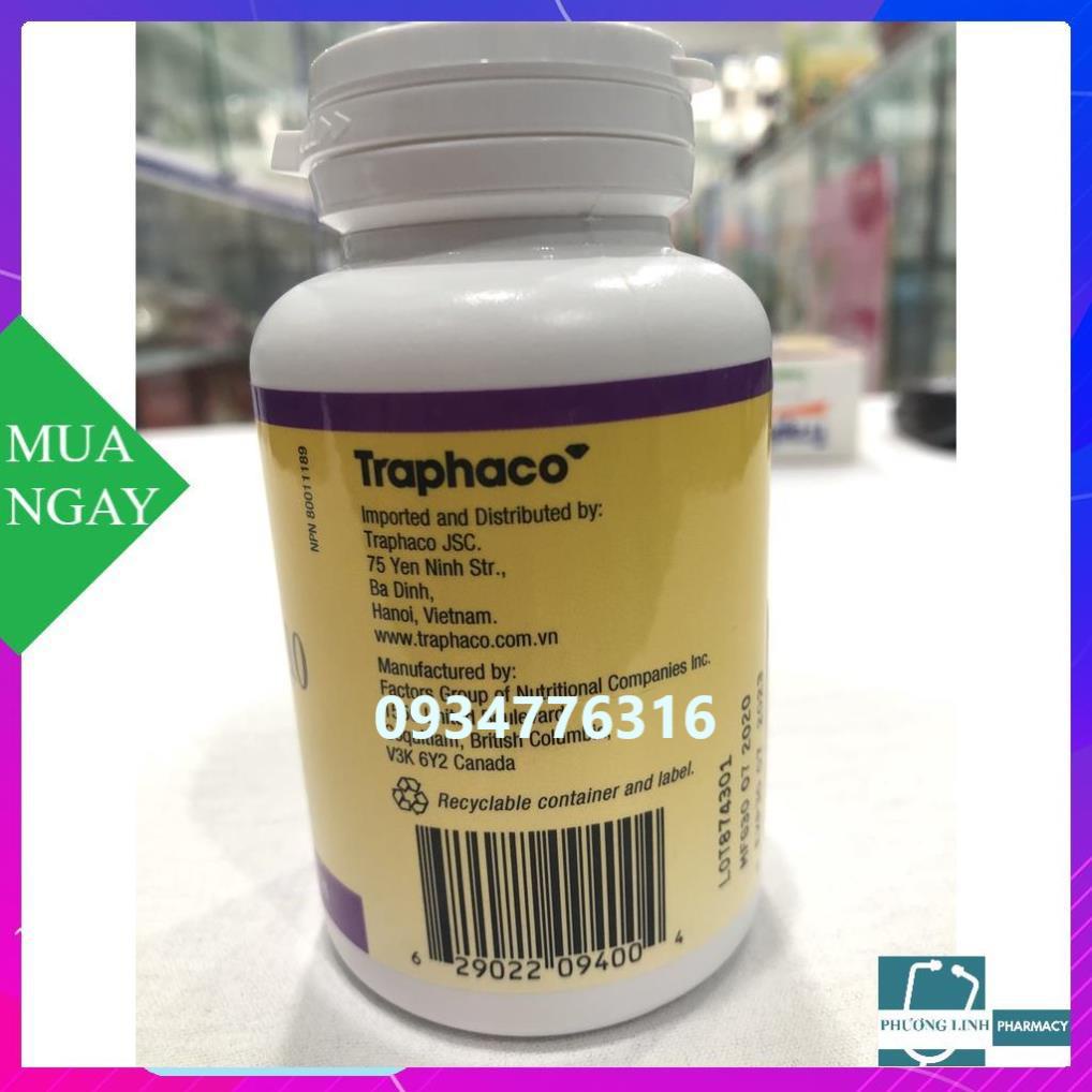 [Chính Hãng] Natural Factor Coenzym Q10 giúp hỗ trợ duy trì sức khỏe tim mạch. Hỗ trợ chống oxy hóa.