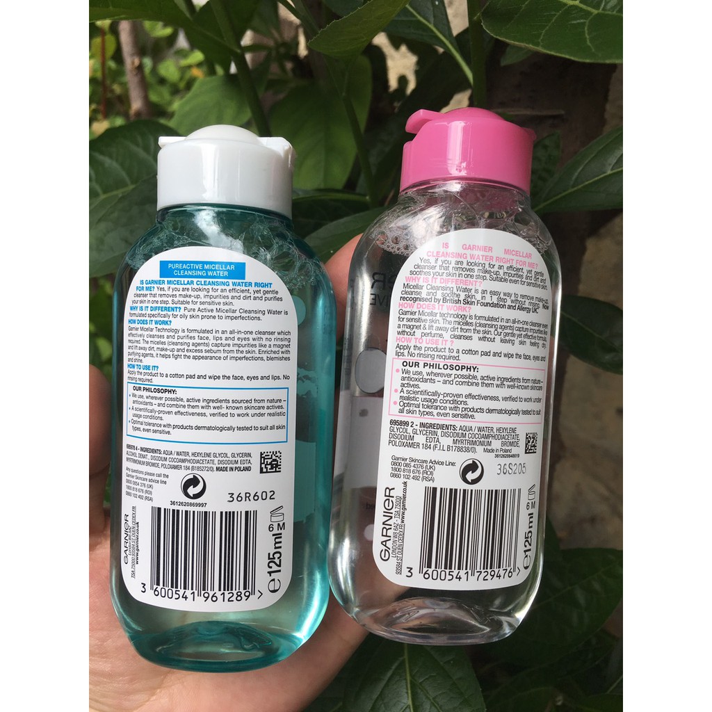 Nước Tẩy Trang Garnier Micellar Cleansing Water 125ml