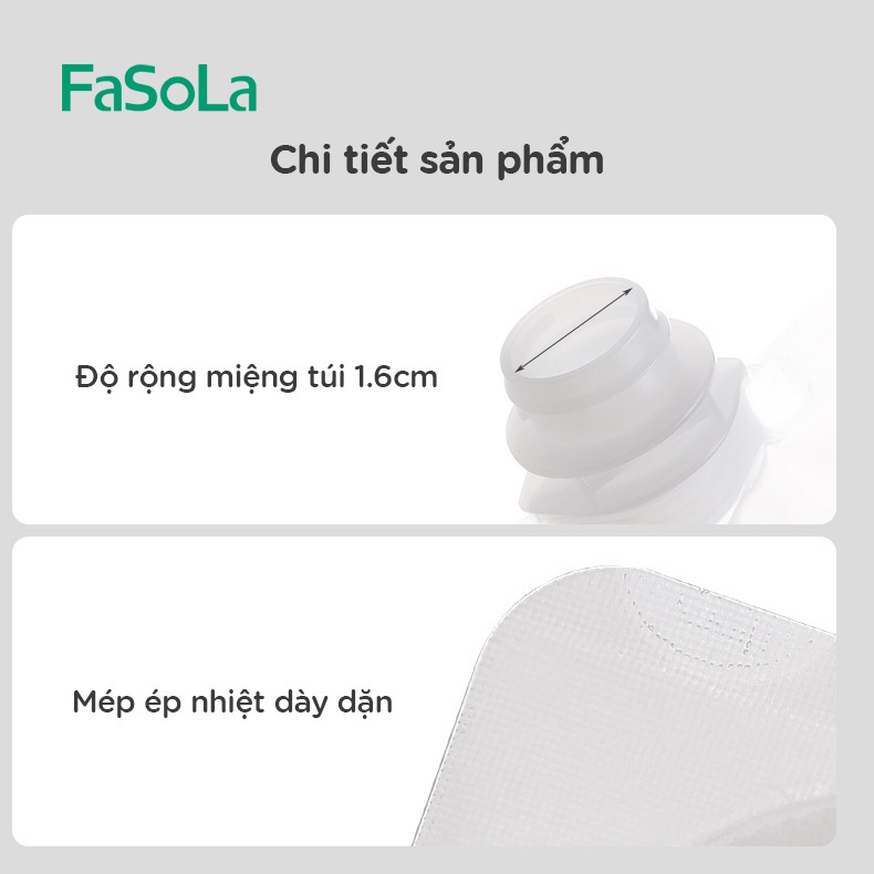 Túi đựng trà sữa, nước trái cây 200ml (10 túi) FASOLA FSLDZ-511