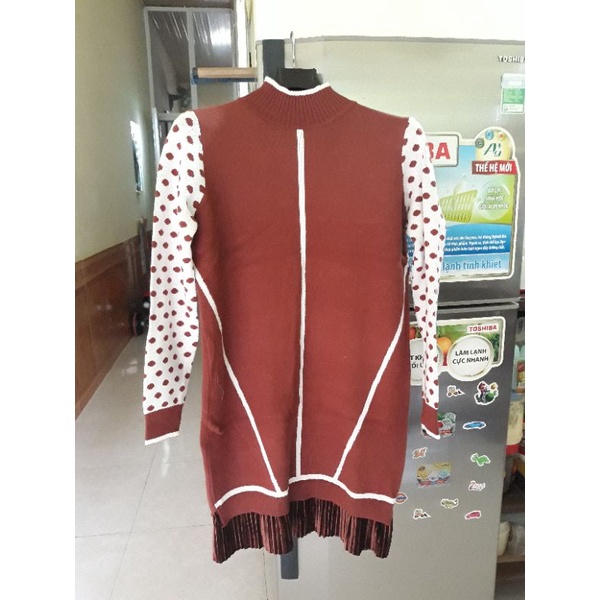 Váy len liền thân