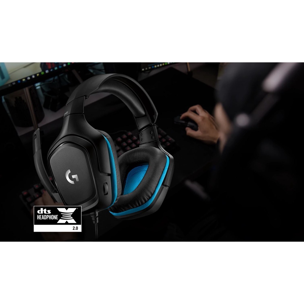 Tai nghe Gaming Logitech G431 âm thanh vòm 7.1 - Hàng Chính Hãng