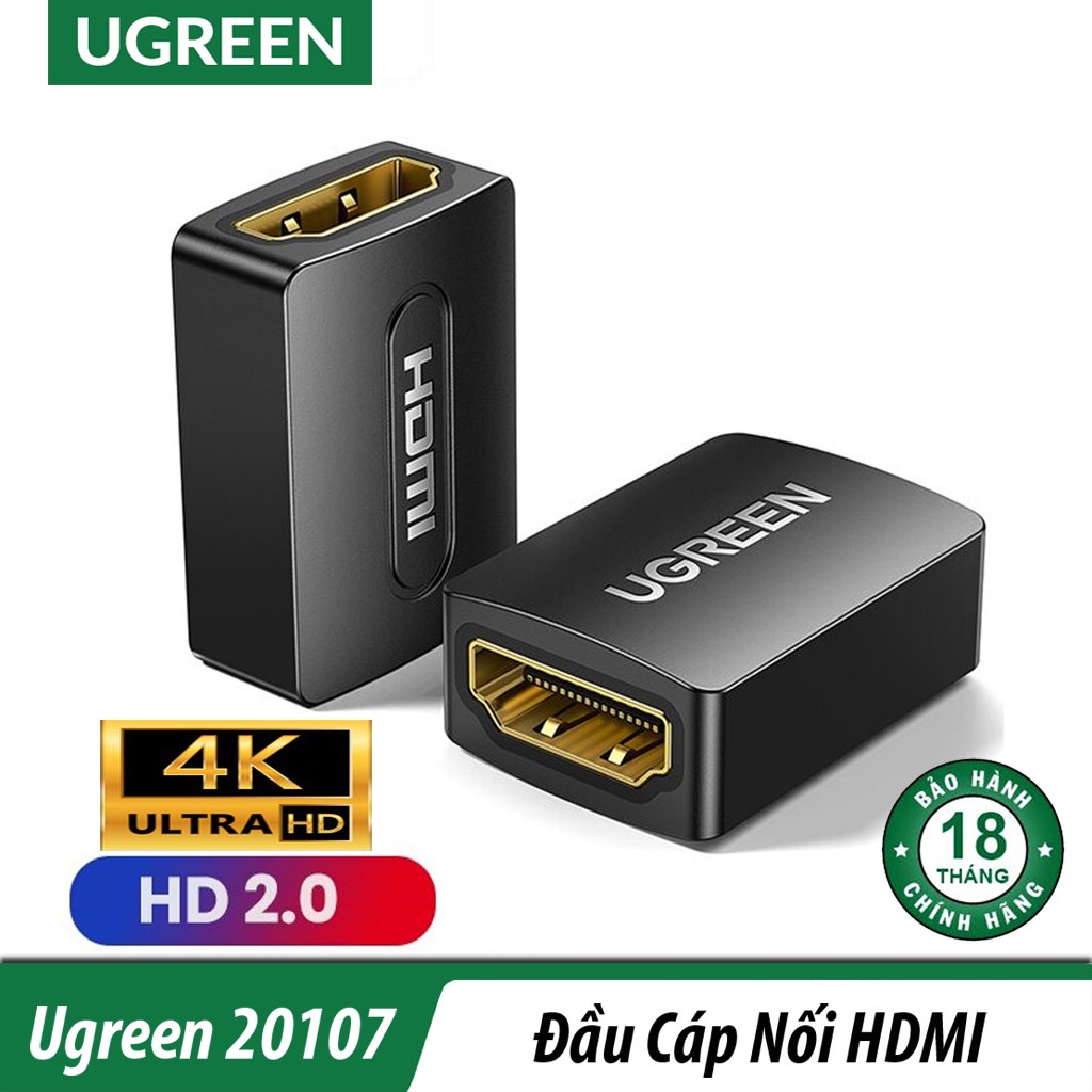 Đầu nối HDMI 4k Cao Cấp Ugreen 20107 Chính Hãng