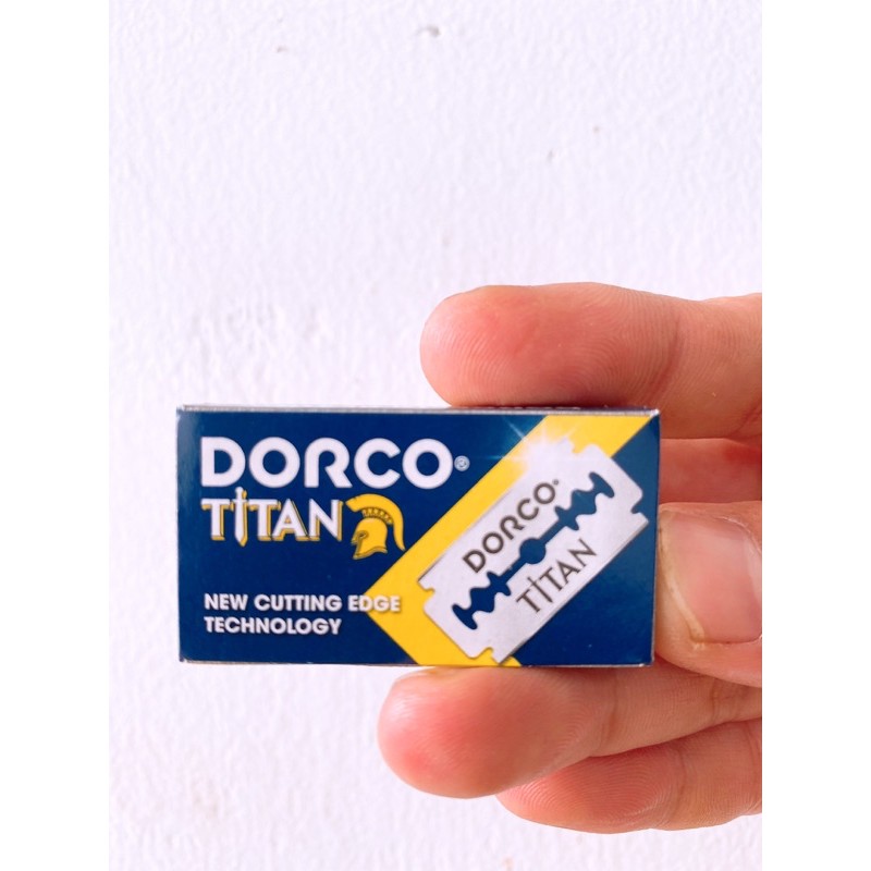 Lẻ 1 hộp dao lam DORCO TITIAN( 10 lưỡi )