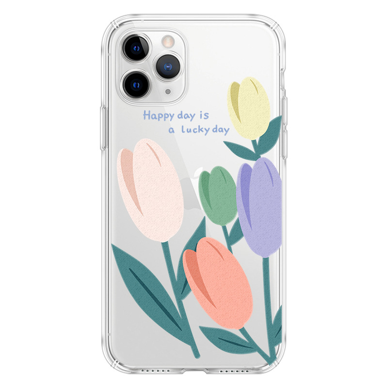 Ốp Lưng Trong Suốt In Hình Dễ Thương Cho Iphone 12 / 11 Pro Max / Xs Max / Xr / 8 Plus / 7 Plus / 6s / 6