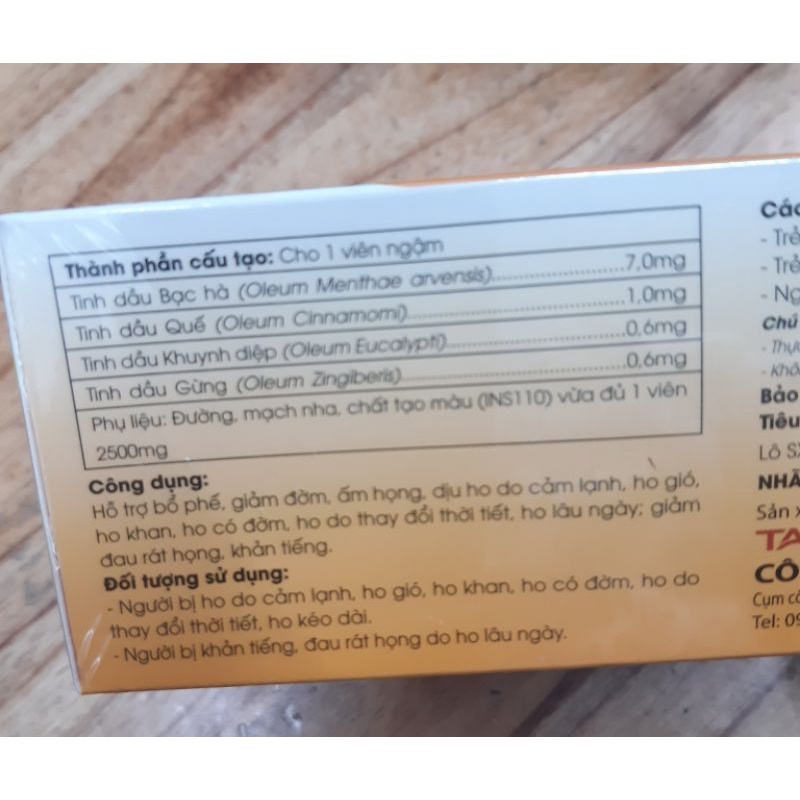 ✅ KẸO NGẬM HO STREPTANA H 100 VIÊN