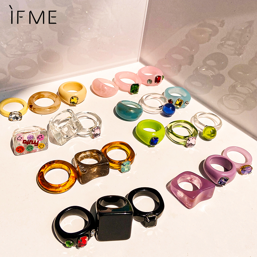 IF ME Set 3 Phụ Kiện Nhẫn Trang Sức Thời Trang Vintage Cho Nữ