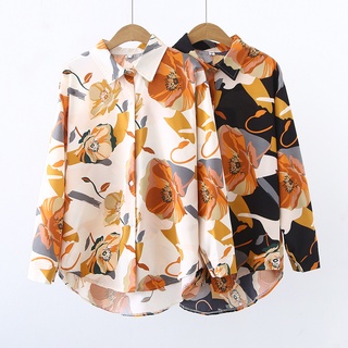  Áo Sơ Mi chiffon Tay Dài In Họa Tiết Thời Trang Mùa Xuân Mới Cho Nữ 