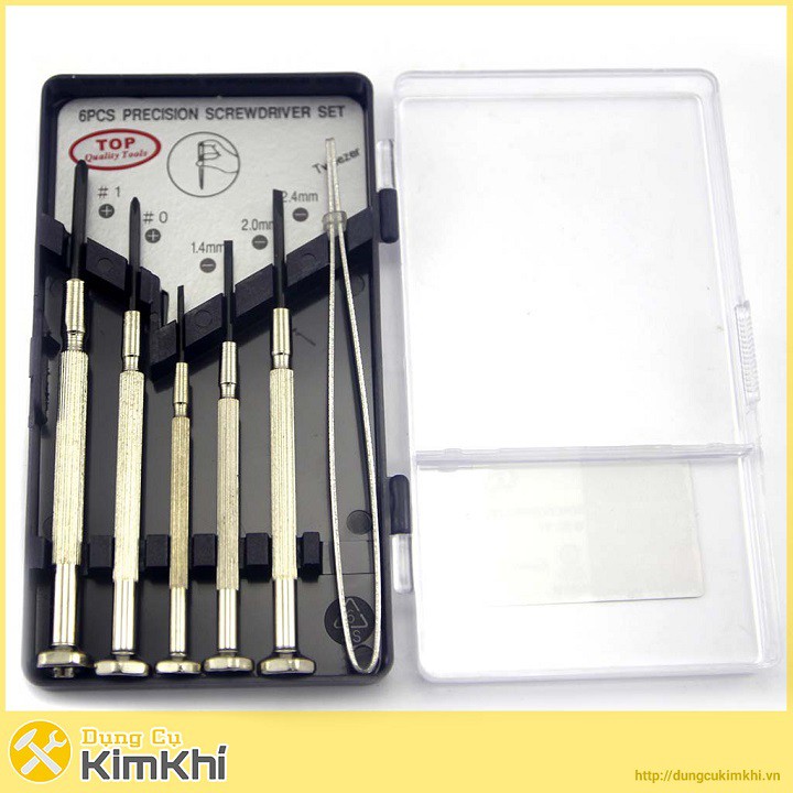 Bộ tuốc nơ vít chính xác 6 chi tiết của TOP TPD-30007