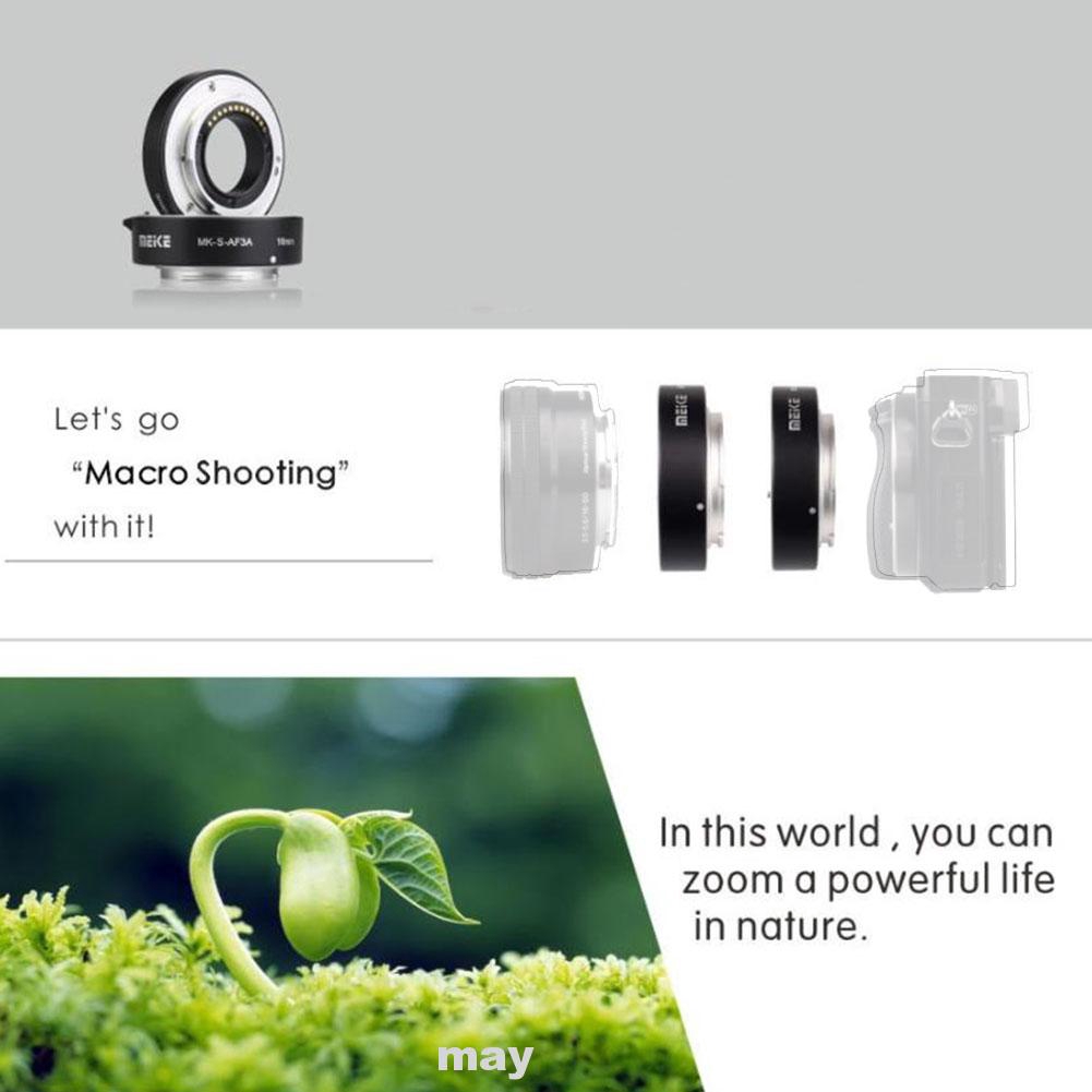 Extension Tube Accessories Auto Focus Lens Metal Ring Photography E FE-Mount Mirrorless Camera For Sony A6000 A7