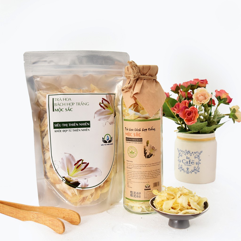 Trà hoa bách hợp trắng sấy khô Mộc Sắc 100g