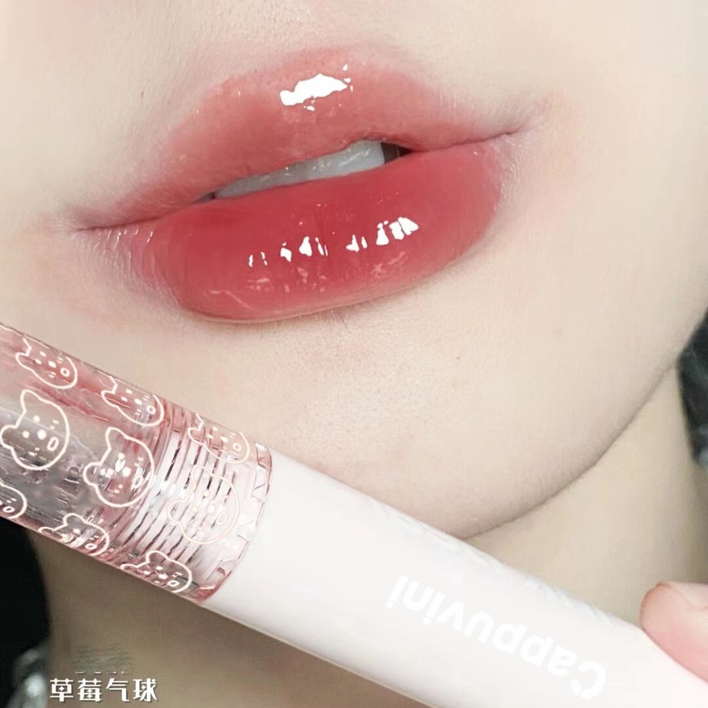 ⚡Son Bóng Cappuvini  Dưỡng Ẩm Chống Thấm  Không Dính Thấm Nước Chống Khô Môi Lâu Trôi Bong Son Bóng