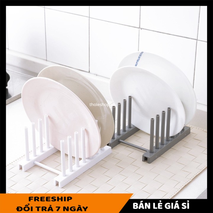 Đồ dùng nhà bếp SALE ️ Khay đựng đĩa chữ T nhựa cao cấp, giúp xếp gọn gàng cho không gian bếp 4857