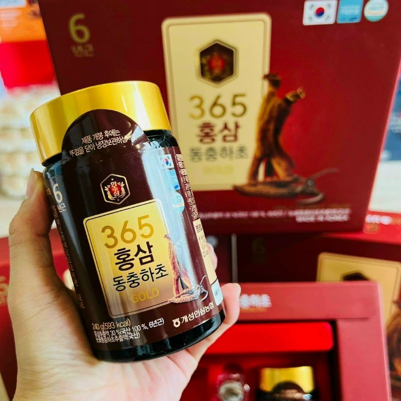 Cao hồng sâm đông trùng hạ thảo 365 Hàn Quốc