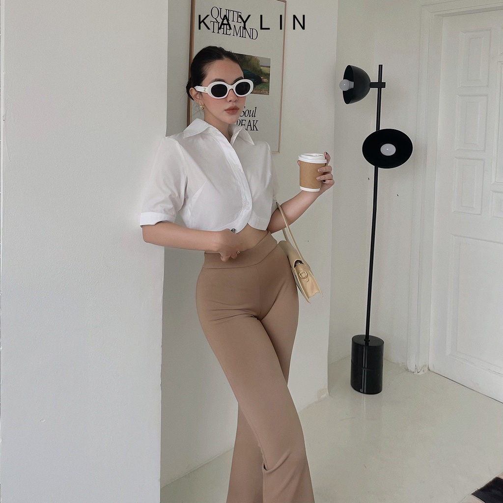 Quần thun nữ dáng ôm ống loe phong cách KAYLIN - N1753