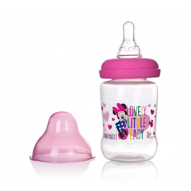 (Made in Thailand) Bình sữa cổ rộng có tay cầm 125ml / 250ml Disney Baby (DN80133 / DN80132)