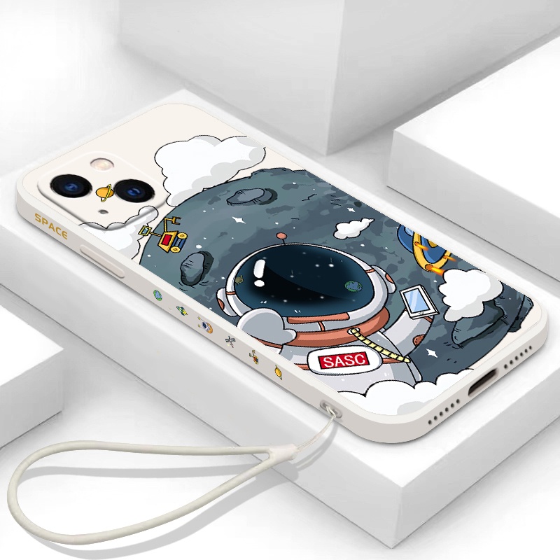 Ốp Điện Thoại Silicon Mềm Hình Nasa Cho iPhone 7 Plus 8 Plus xs max xr 11 pro max 12 pro max 13 pro max 14 max 14 pro 14 pro max