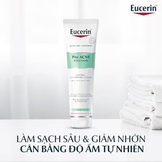 [Công Ty, Tem Phụ] Eucerin Sữa Rửa Mặt Tạo Bọt Cho Da Nhờn Mụn Pro Acne Cleansing Foam-[COCOLUX]
