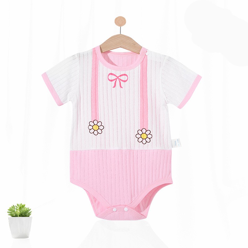 Ringkas Romper Áo Liền Quần Body Bé Gá Body Đùi Cotton Cho Bé Gái Bé Trai Bodysuit Cho Bé Trai Và Bé Gái Sơ Sinh ​Đồ Bộ Sơ SinhTừ 0-2 Tuổi