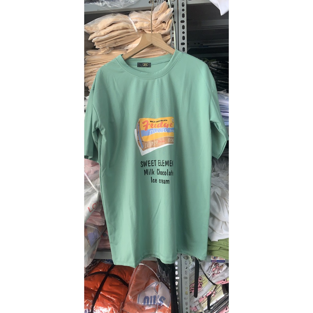 [Ảnh thật] Áo thun tay lỡ FEEDGE unisex nam nữ form rộng màu xanh Mint cực độc tee phông streetwear oversize