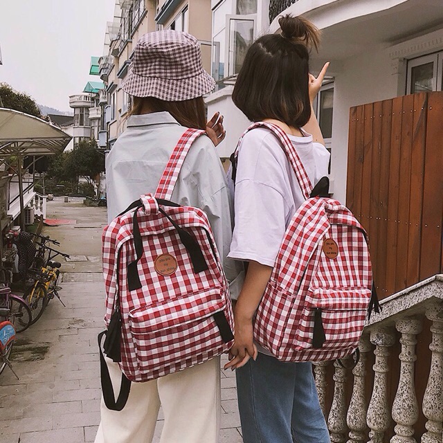 ORDER Balo kẻ caro basic - 3 màu