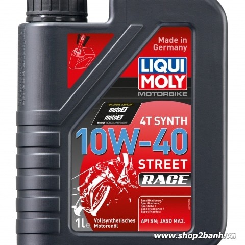 Nhớt Liqui Moly Street Race 10w40 (Đỏ)