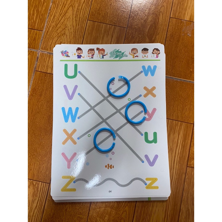 Sách vẽ tô xóa thông minh, bộ dạ quang cho bé tập tô vẽ thông minh xóa được 68 trang cho bé 1-6 tuổi