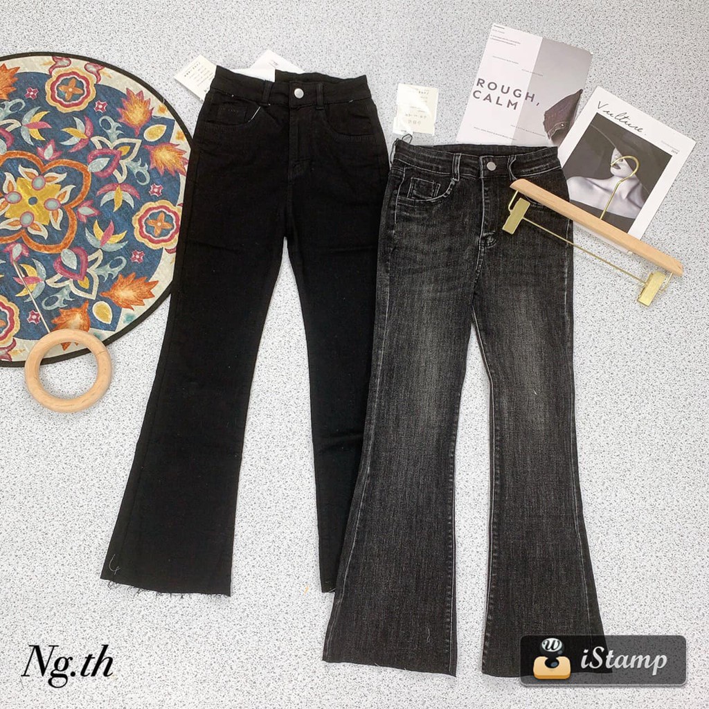 Quần jeans loe 3 MÀU CẮT GẤU mã 8026+8282+8381 (kèm ảnh thật, video) | BigBuy360 - bigbuy360.vn