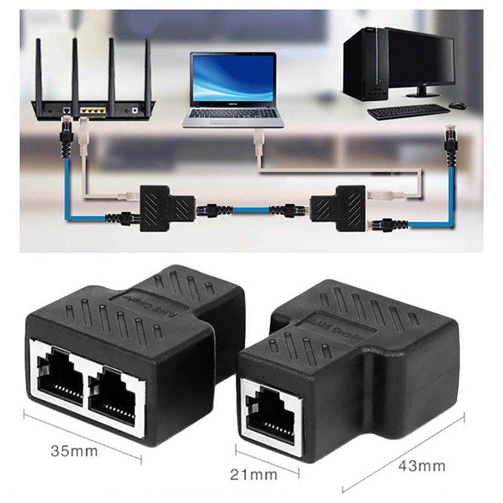 Bộ Chia 1 ThàNh 2 CổNg LAN RJ45 Ethernet