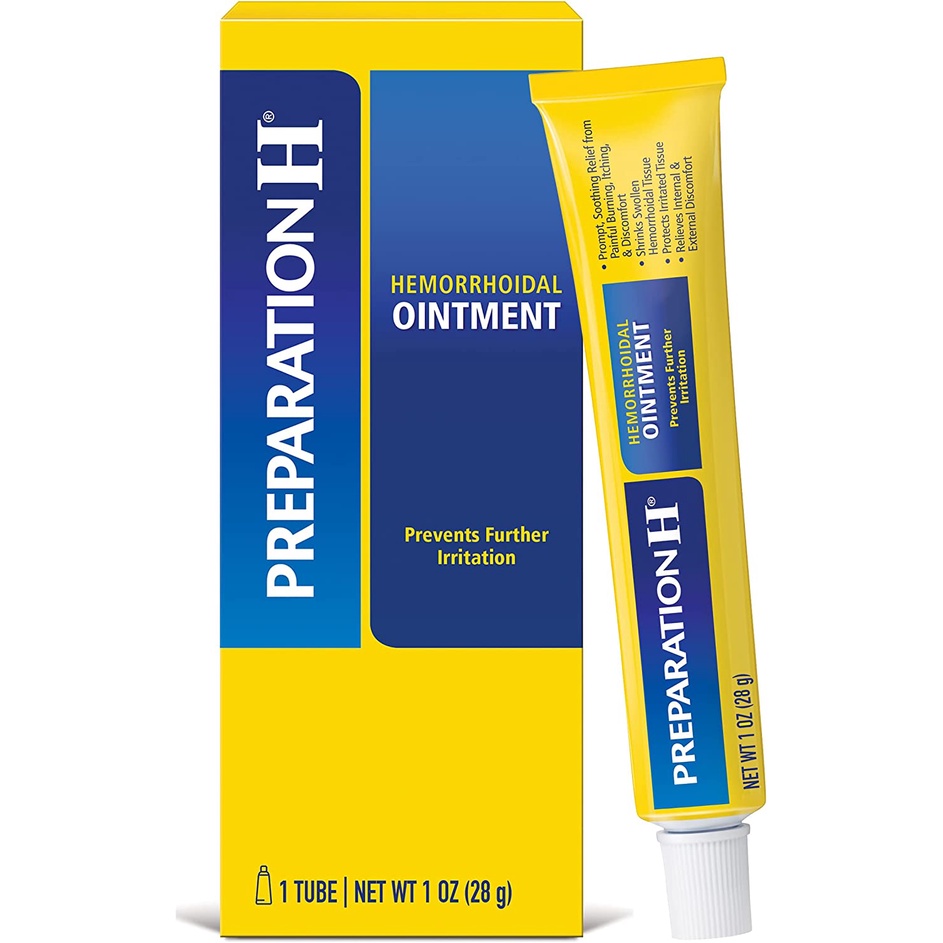 Kem bôi trĩ , Preparation H Hemorrhoidal Ointment 57g , PREPARATION H  ALOE 26g,tupe