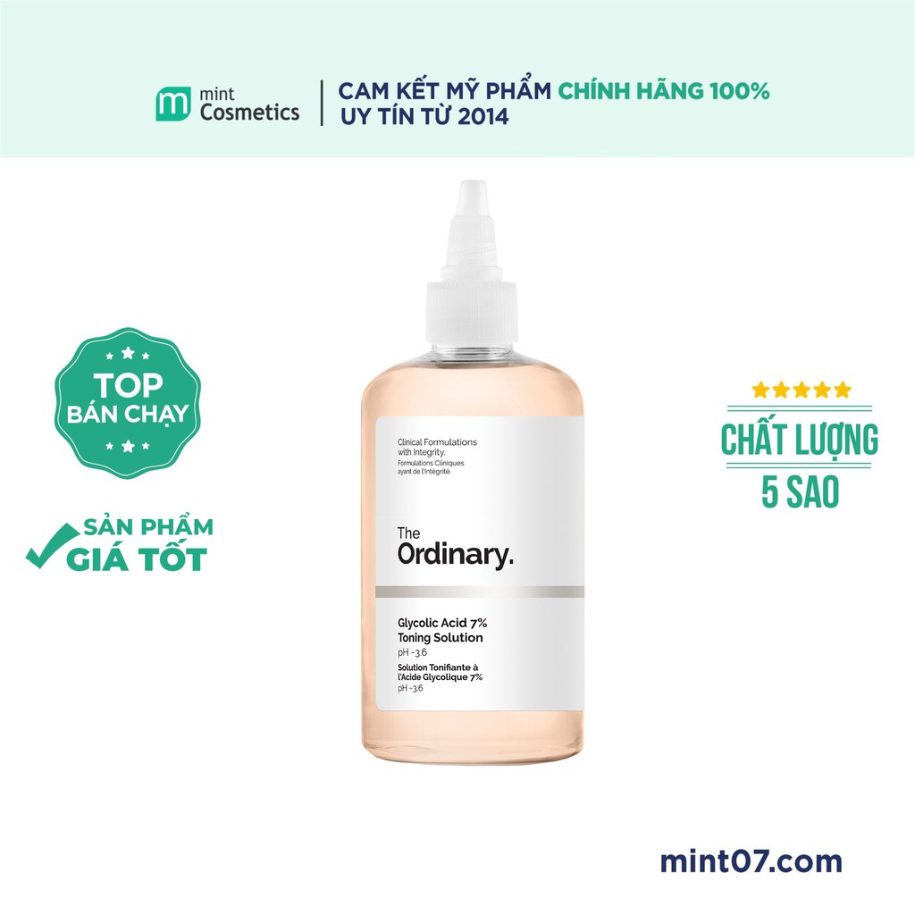 Nước hoa hồng The Ordinary Glycolic Acid 7%