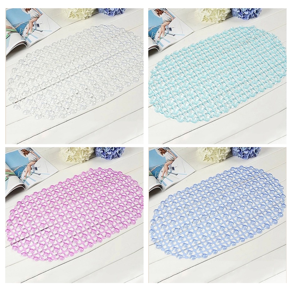 New Bathroom Tub Non-Slip Bath Floor Bubble Shower Tub Mat Plastic Rubber PVC
