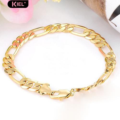 Vòng Đeo Tay Mạ Vàng 18K 7Mm Thời Trang Sang Trọng Cho Nam NoBrand