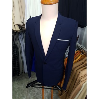 Áo vest nam body chất vải mềm mịn màu xanh navy