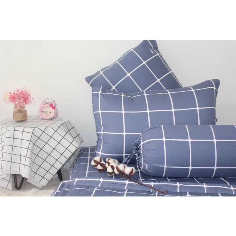 Vỏ gối, áo gối Thắng Lợi cotton 100% in logo chính hãng chất vải mát, thấm hút mồ hôi