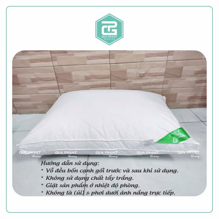 Ruột Gối Lông Vũ Sài Gòn Nguyên Chất Mềm Mịn Sang Trọng Cao cấp