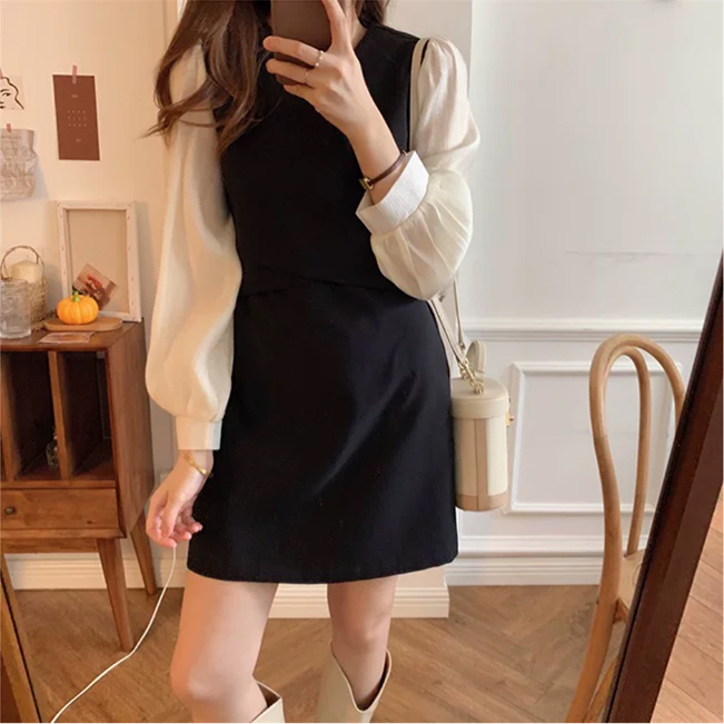 Đầm midi tay dài thời trang cho nữ | BigBuy360 - bigbuy360.vn