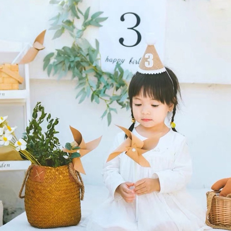 Mũ Sinh Nhật Dễ Thương Cho Bé 0-3 Tuổi 100 Ngày