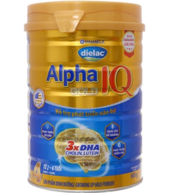 Sữa bột Alpha Gold IQ 4/900g