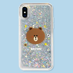 Ốp lưng nước chảy gấu brown thỏ cony OI3 ốp điện thoại kim tuyến nước chảy ốp nhũ