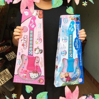 Mới- ĐỒ CHƠI ÂM NHẠC – ĐÀN GUITAR HELLO KITTY (Siêu Chất)