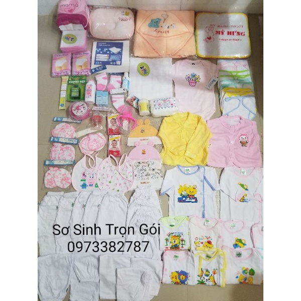 Combo đồ dùng đi sanh 39 món  y hình