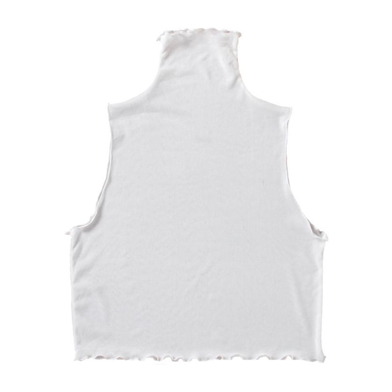 Áo Sát Nách Cổ Lọ Phối Lưới Thời Trang Mùa Thu Cho Nữ