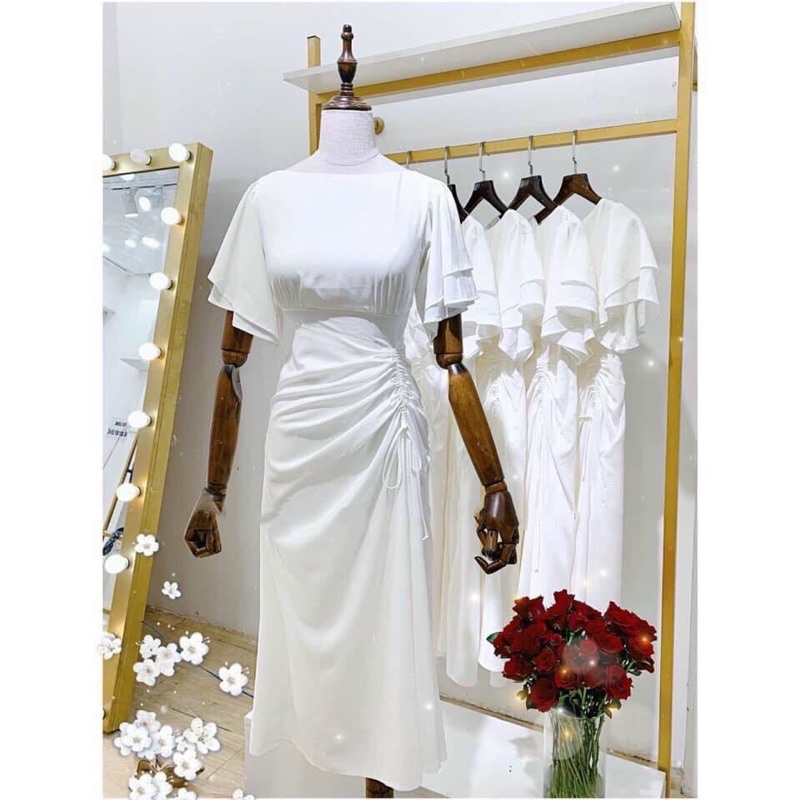 Đầm váy maxi rút dây 3 màu