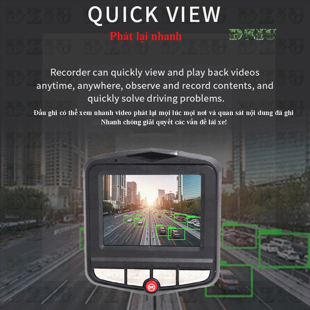 Camera ghi hình trong ô tô HD,ghi âm lái xe 2,2 inch bãi đỗ xe, hành trình xe hơi di chuyển an toàn,quay video